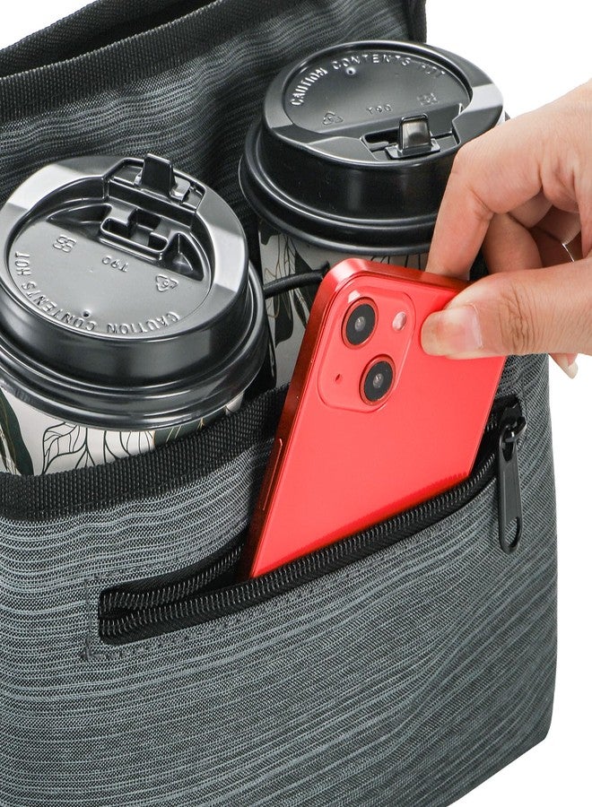 WRINGKIT 2 Pack Luggage Cup Holder for Suitcases, Free Hand Travel Cup Holder, Portable Drink Carrier Caddy, Suitcase Drinks Beverage Holder, Travel Carry-On Accessories Gifts for Flight Travelers - Image 4